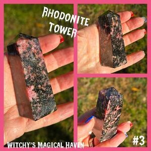 Rhodonite Gemstone Tower 159g